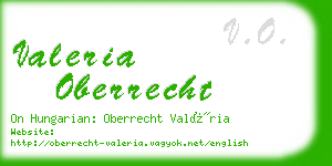 valeria oberrecht business card